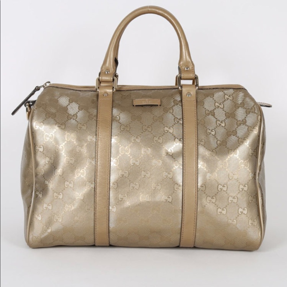 Gucci Gold Authentic Boston Bag Limited Edition